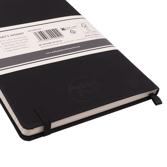 Pukka Pads Black A5 Soft Cover College Ruled Books, 3ct.